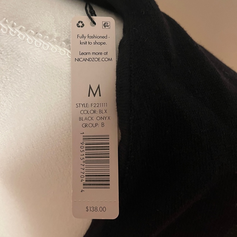 NIC + ZOE Vital Wrap Sweater Sz M - Picture 6 of 7